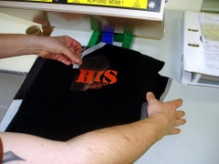 Fertiges T-Shirt nach der Thermopresse
