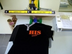 Fertiges Shirt unter der Thermopresse